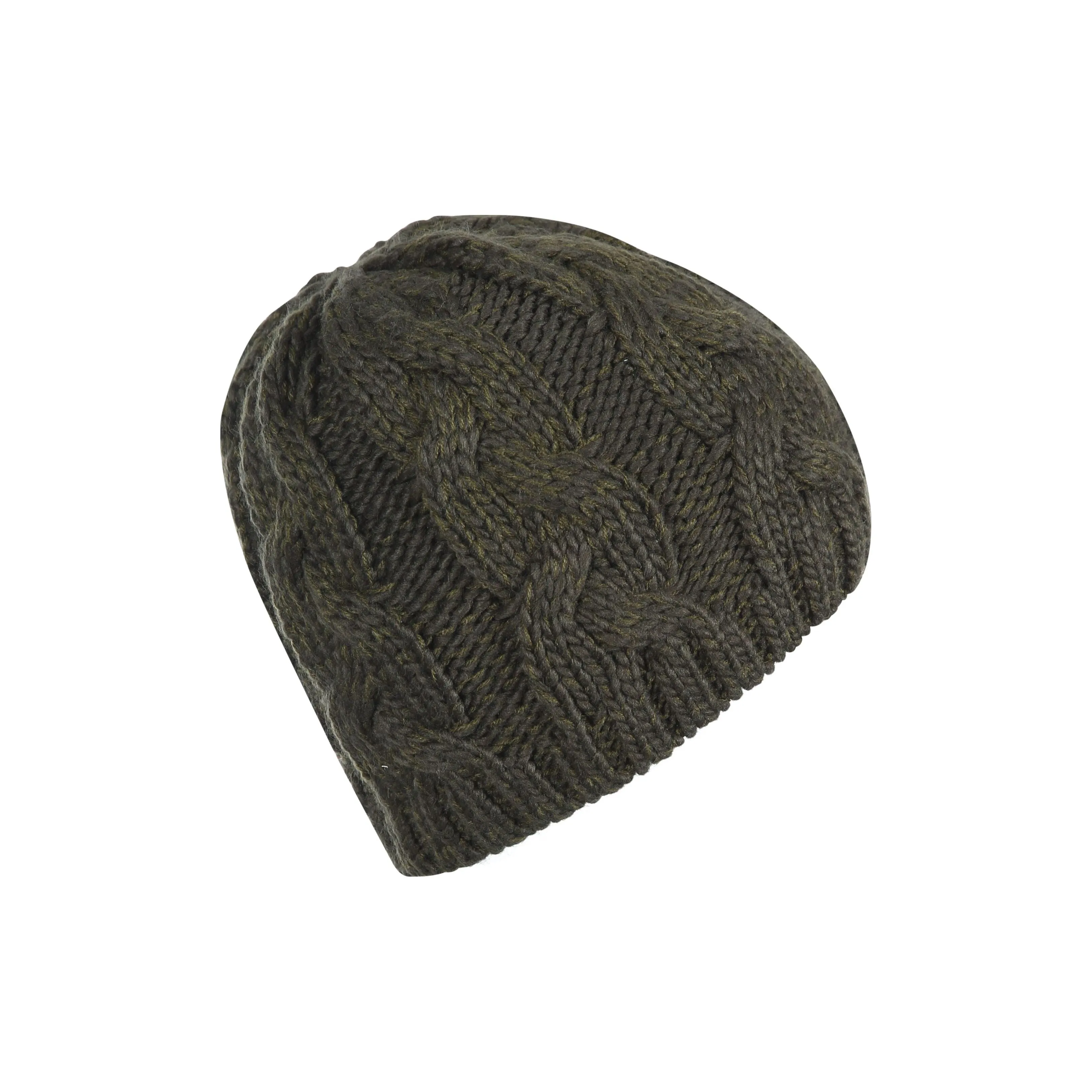 Tomlins Mens Knitted Beanie Hat - Olive