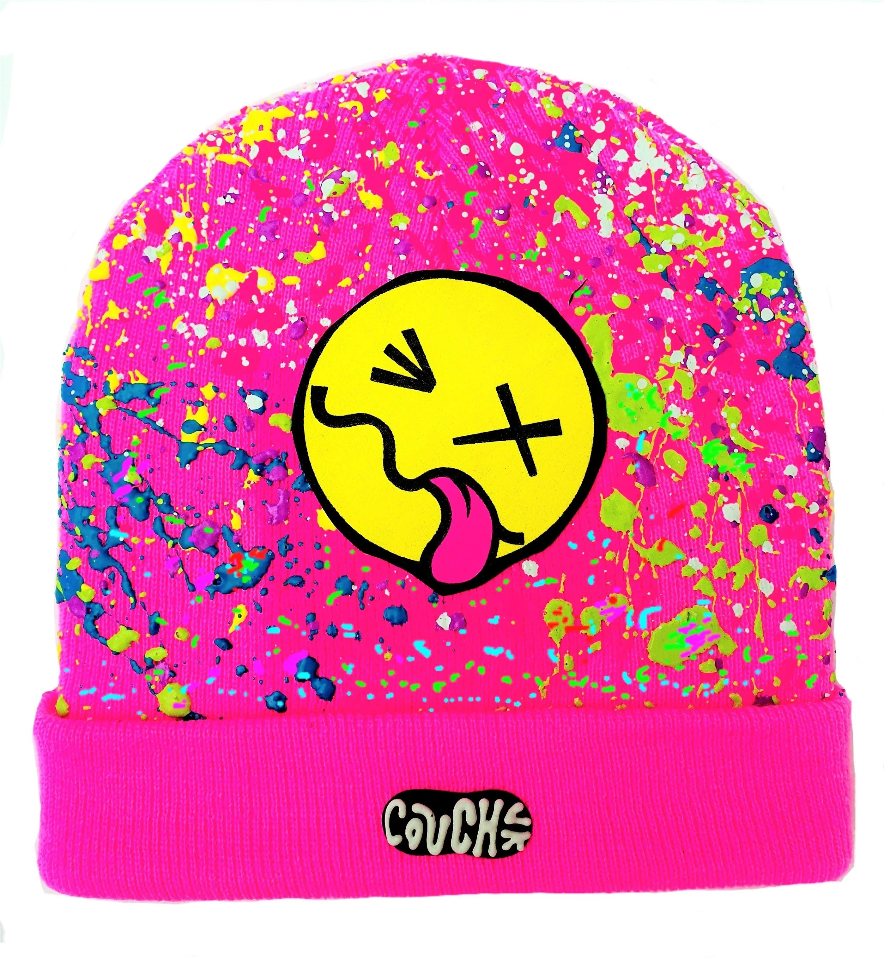 TONGUE BEANIE PINK