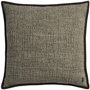 Tribal Linen Cushion with Wool Binding - Silt