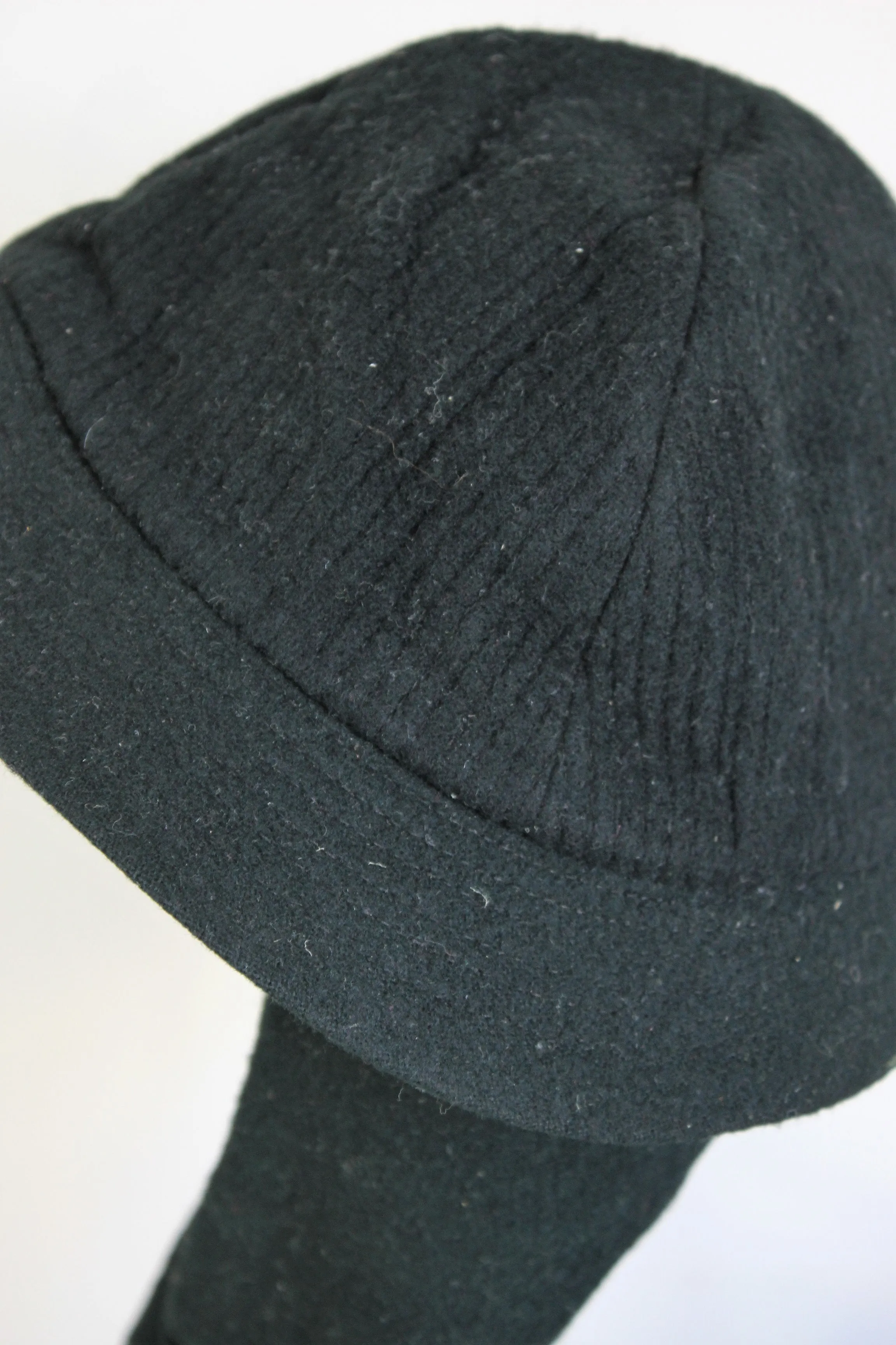 Vintage 1950s Black Felt Hat