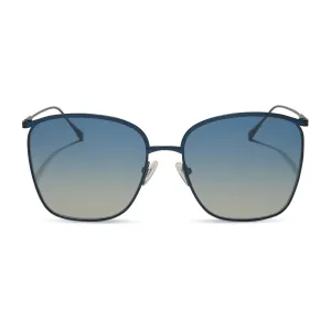 VITTORIA - DEEP NAVY METAL   AEGEAN BLUE FLASH   POLARIZED SUNGLASSES