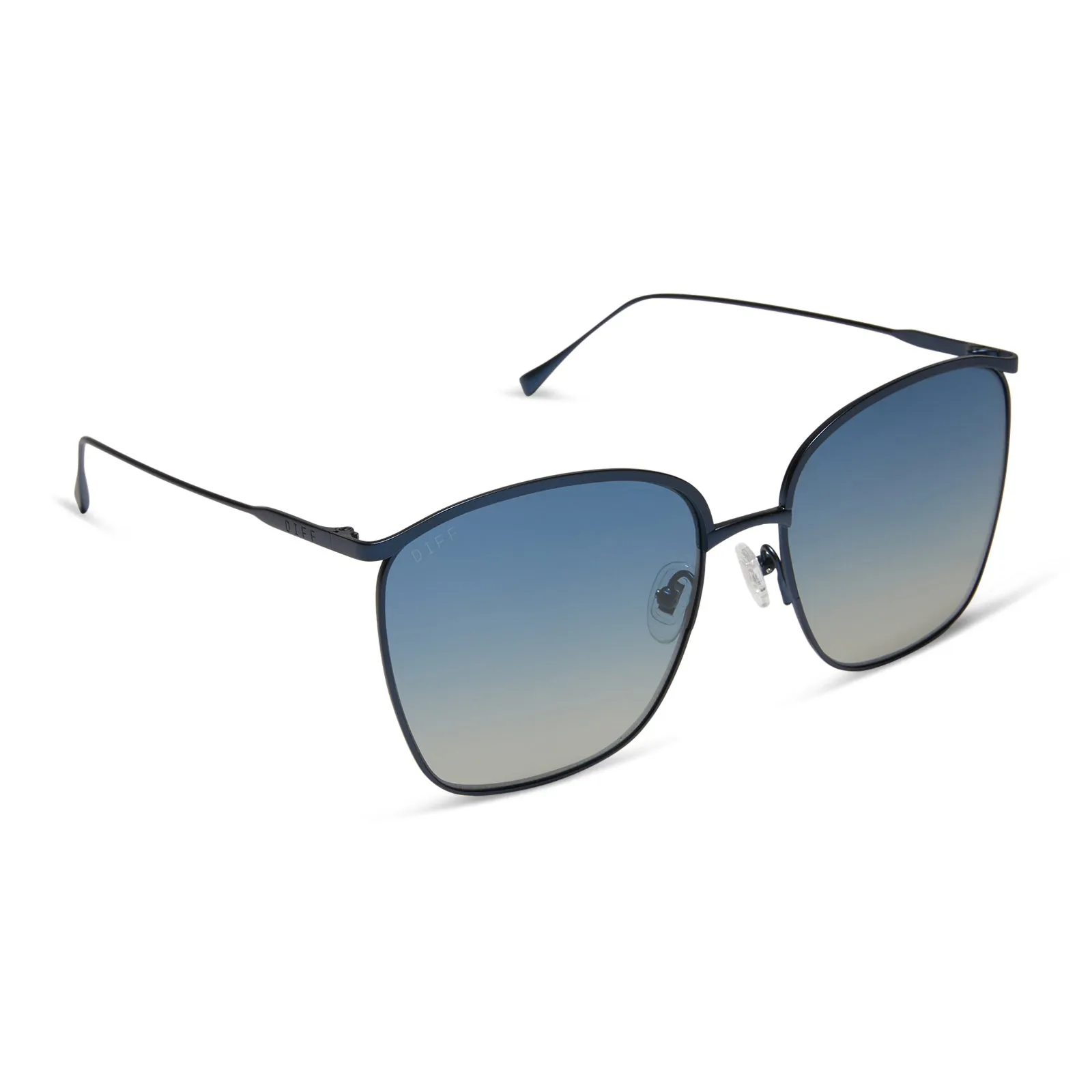 VITTORIA - DEEP NAVY METAL   AEGEAN BLUE FLASH   POLARIZED SUNGLASSES