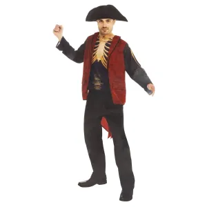 Voodoo Man Halloween Costume - Hat & Top - M/L