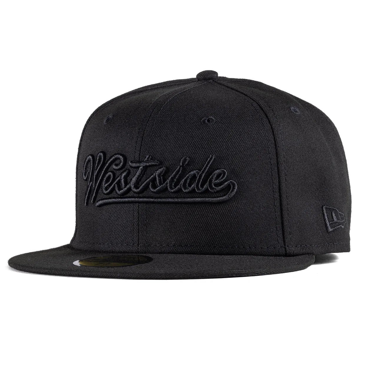 Westside Script All Black New Era Fitted