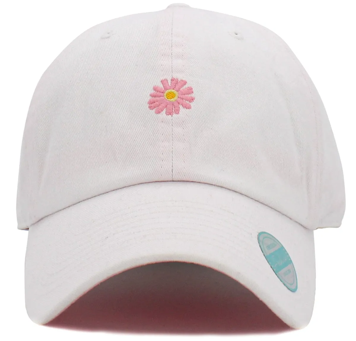 WKB006 Daisy Print Embroidery Hat Baseball Cap