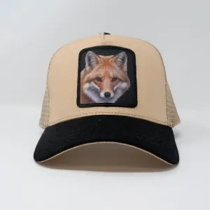 Wolf Black Brown Trucker Hat (Brown) - GS162