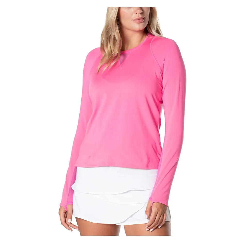 Women`s High Low Breezy Long Sleeve Tennis Top