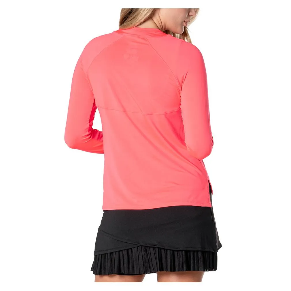 Women`s High Low Breezy Long Sleeve Tennis Top