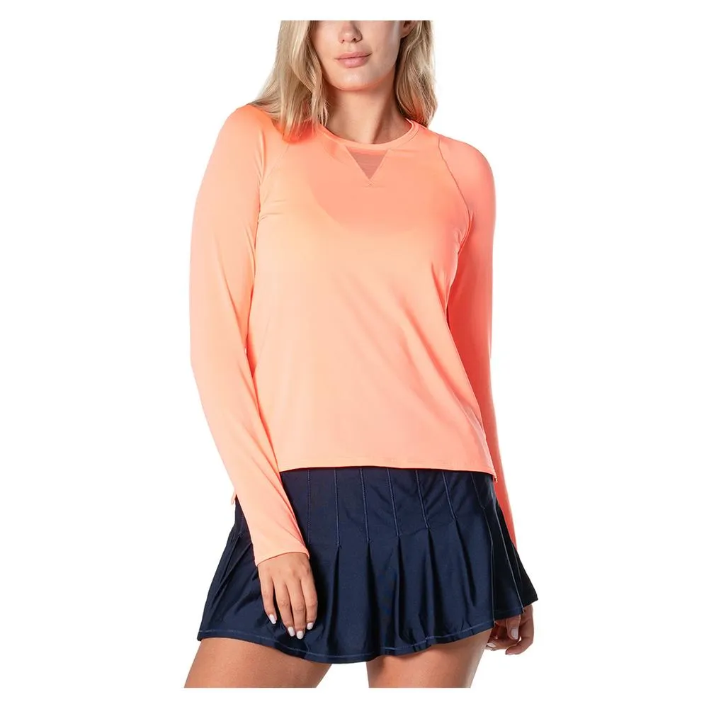 Women`s High Low Breezy Long Sleeve Tennis Top