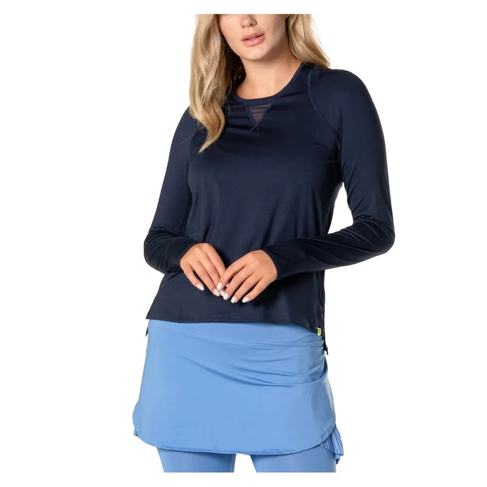 Women`s High Low Breezy Long Sleeve Tennis Top