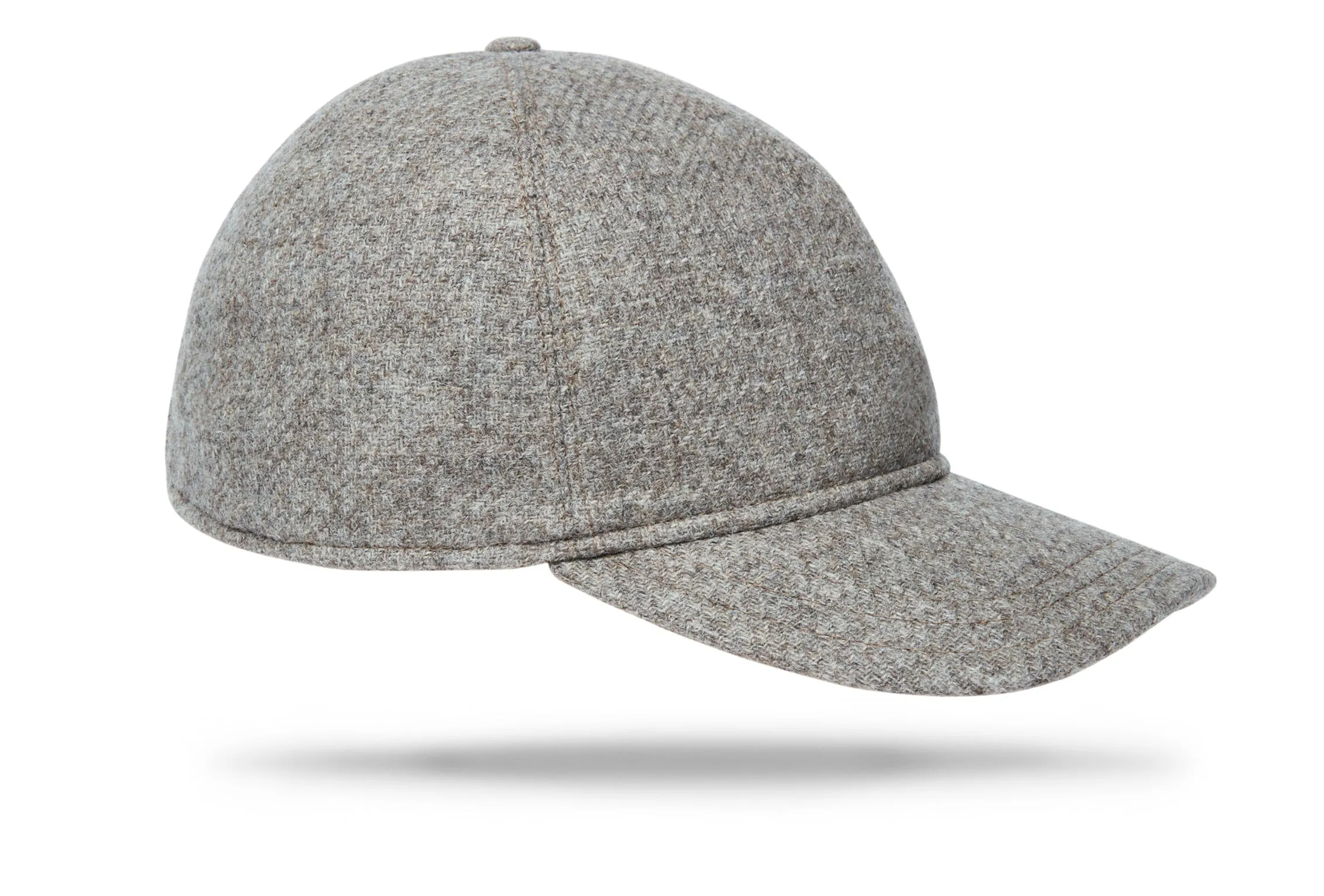 Wool Baseball Cap - Grey